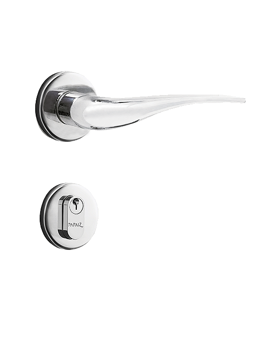 Fechadura Mz930 R61 Roseta Acetinado Externa Papaiz