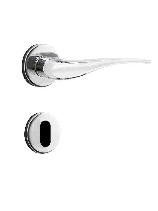 Fechadura Mz930 R64 Roseta Cromado Interna Papaiz