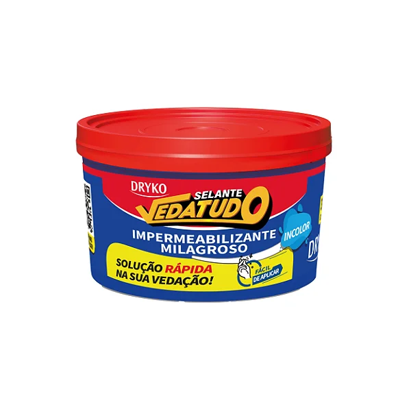 Impermeabilizante Milagroso Vedatudo Incolor Base Acrilica 300G Dryko