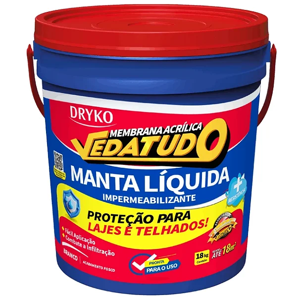 Manta Liquida 18Kg Branco Vedatudo Dryko