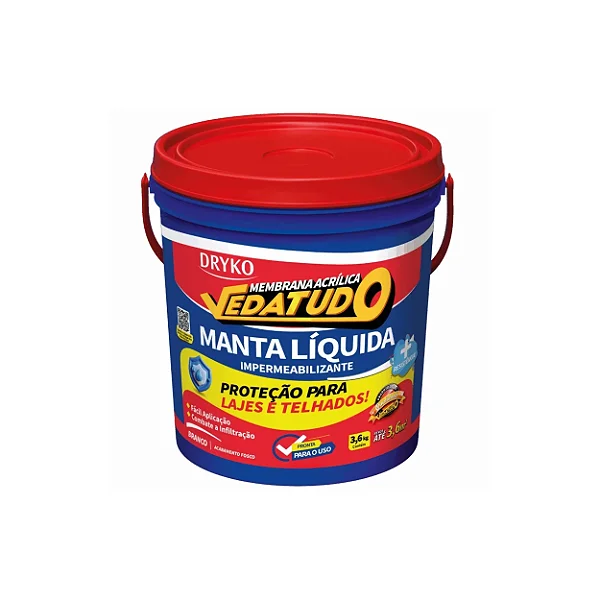 Manta Liquida 3,6Kg Branco Vedatudo Dryko