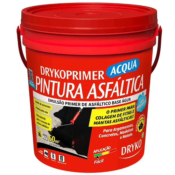 Primer Asfaltico Base Agua 18L Drykoprimer Dryko