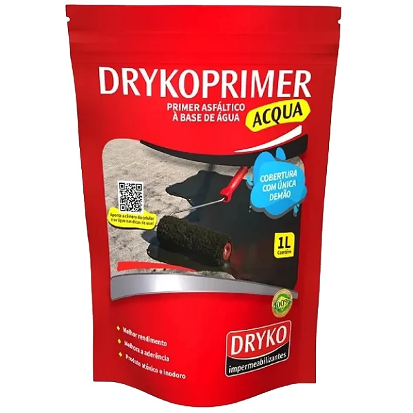 Primer Asfaltico Base Agua 1L Pouch Drykoprimer Dryko