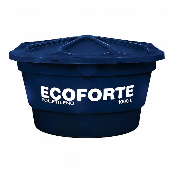 Caixa Dagua Polietileno 1000L Com Tampa Ecoforte