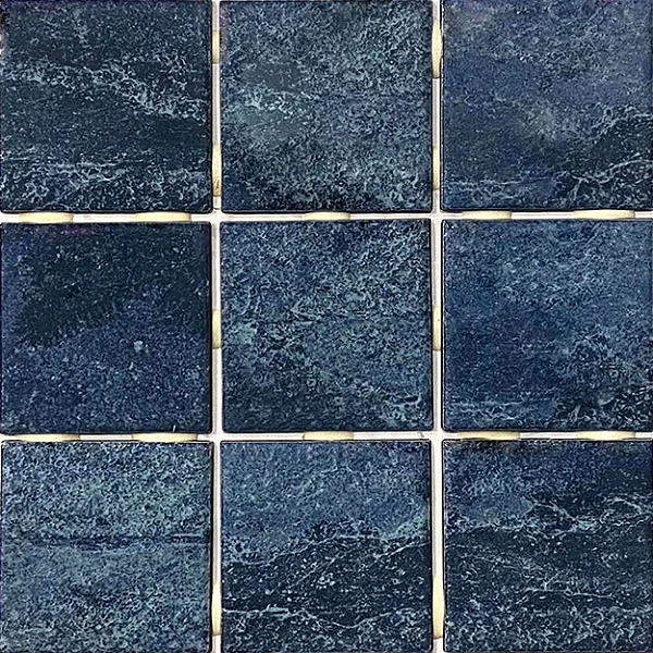 Revestimento 10X10 Sancho Blue Brilhante Telado Ceral - cx2,070