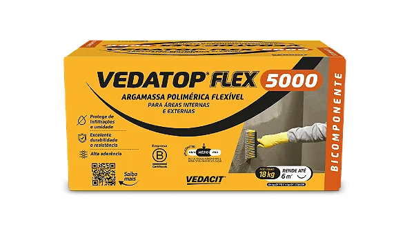 Vedatop Flex 5000 Argamassa Polimerica Bicomponente Vedacit