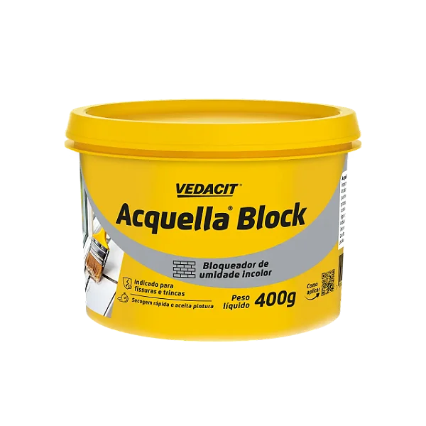Acquella Block Impermeabilizante Incolor 400g Vedacit