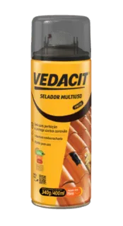 Selador Multiuso Spray 400ml Preto Vedacit