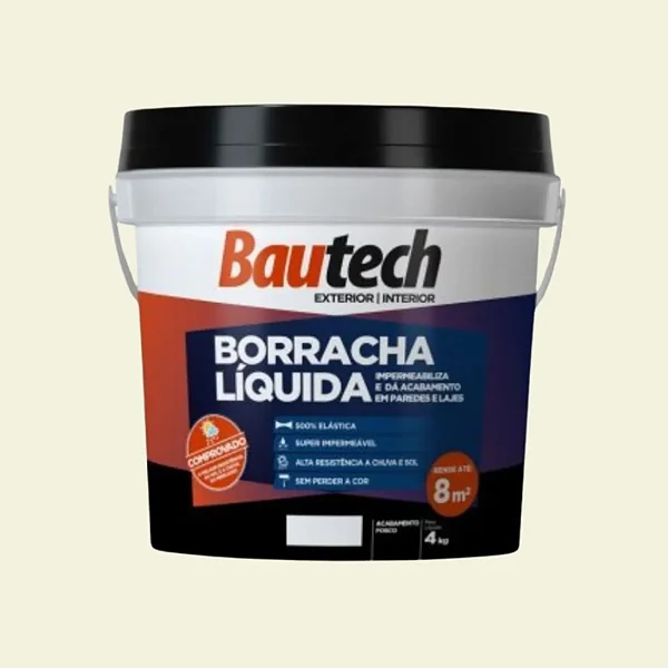 Borracha Liquida 4Kg Cinza Platina Bautech