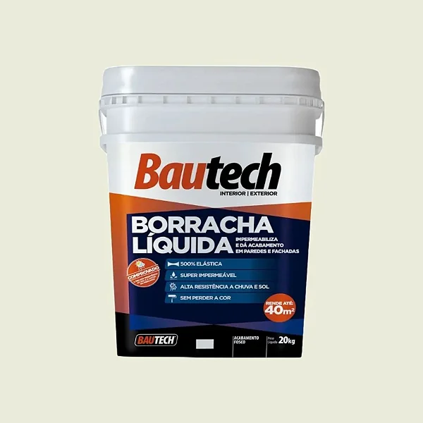 Borracha Liquida 20Kg Branco Bautech