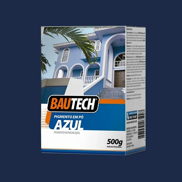 Corante Pigmento 500g Azul Bautech