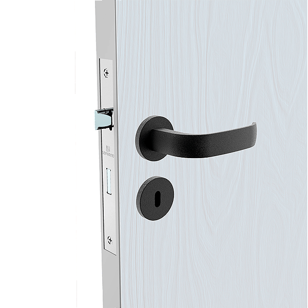 Fechadura Icaro Roseta 22 Interna Preto Fosco Soprano
