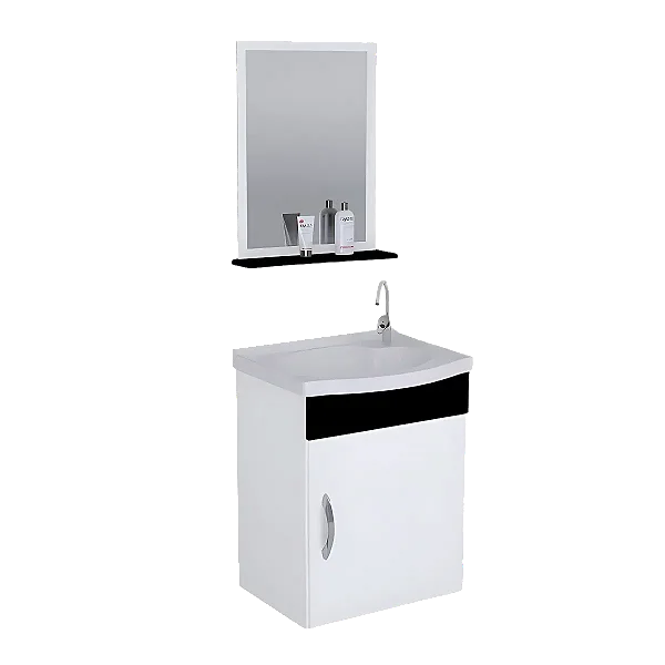 Toucador Siena Suspenso 40 Preto Rorato