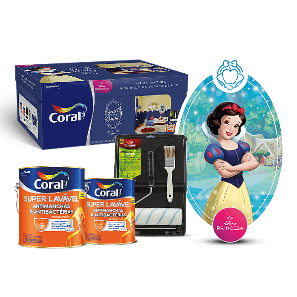 Kit De Pintura Branca De Neve 4,4L Coral