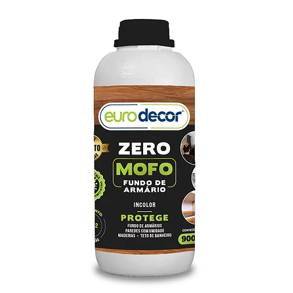 Zero Mofo Fundo De Armario 900 Ml Incolor Eurodecor