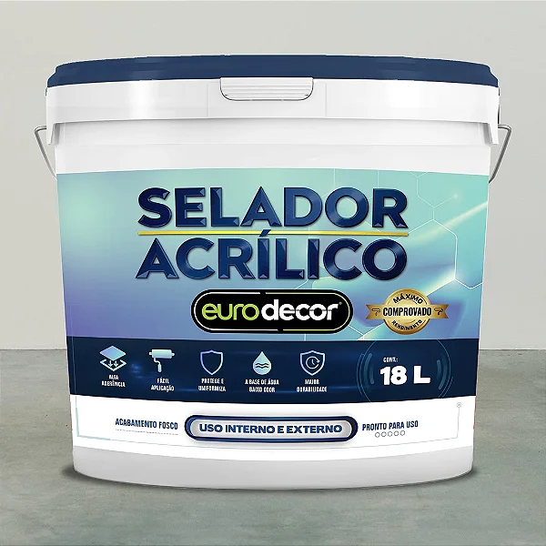 Selador Acrilico 18 Kg Branco Eurodecor