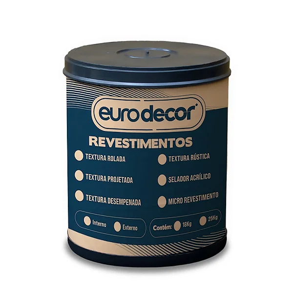 Textura Rustica Externo 25 Kg Branco Eurodecor