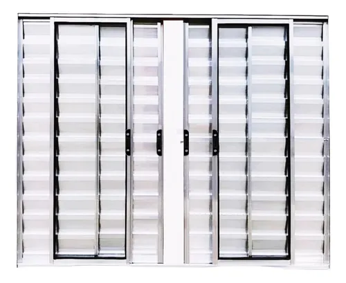 Veneziana Aluminio 6 Folhas 100X120 Brilhante Dl Esquadrias