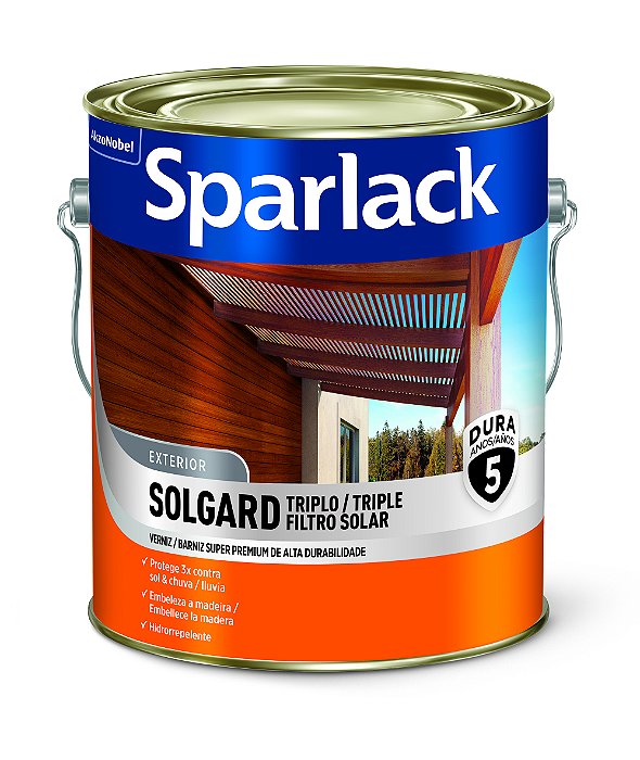 Verniz Solgard Triplo Filtro Solar Acetinado Natural 3,6L Sparlack