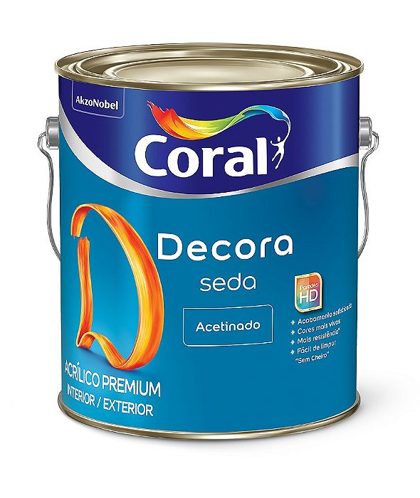 Tinta Acrilica Decora Premium Seda Acetinado Branco 3,6l Coral