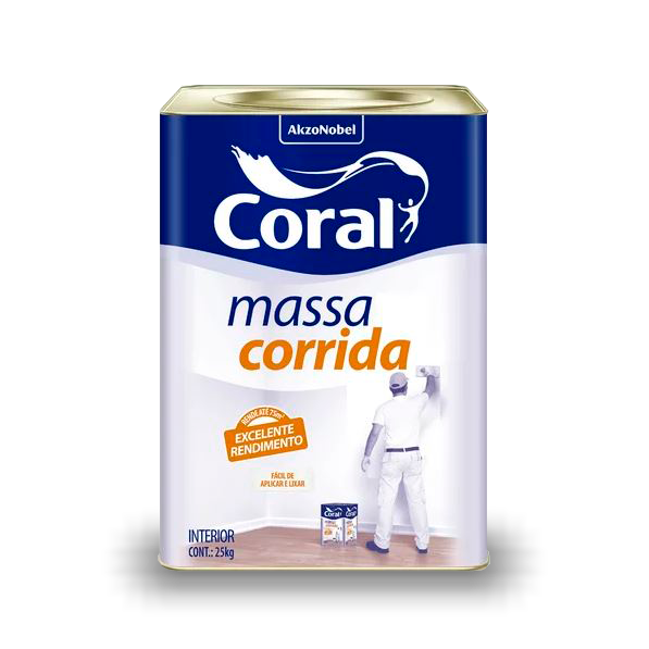 Massa Corrida Branca 25Kg Coral