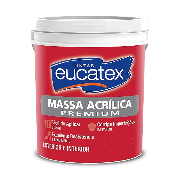Massa Acrilica Branca 25Kg Eucatex