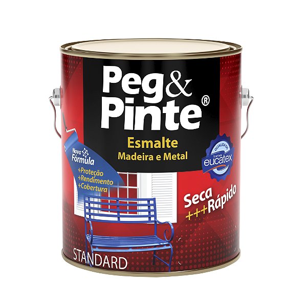 Esmalte Brilhante 3,6L Verde Folha Peg & Pinte Eucatex