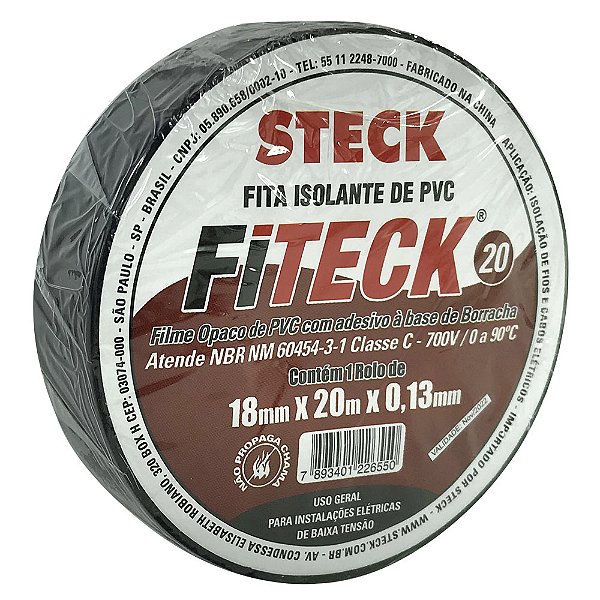 Fita Isolante 18mmx20m Fiteck Steck