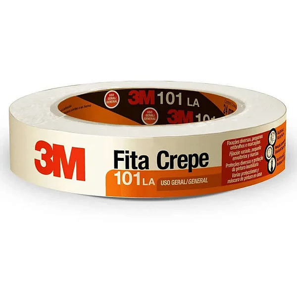 Fita Crepe 24 mm X 50 m 101LA 3M