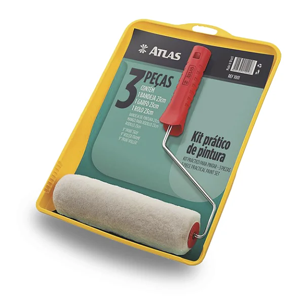 Conjunto de Pintura 3 Peças Ref 1001 Atlas