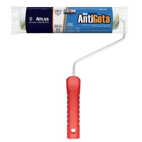 Rolo Anti Gota 23cm c/ Suporte Ref 2321Sr Atlas