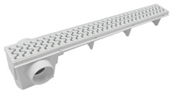 Ralo Linear 50cm Grelha Branca Amanco