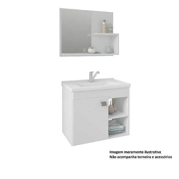 Armario Kit Lotus 55 Branco Mgm