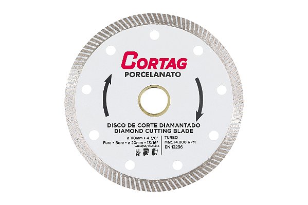 Disco Diamantado Porcelanato 110 mm 60863 Cortag