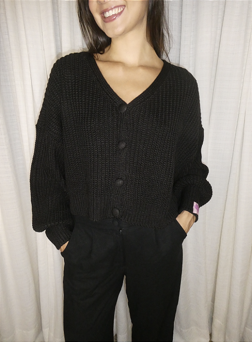Cardigan Luana Preto