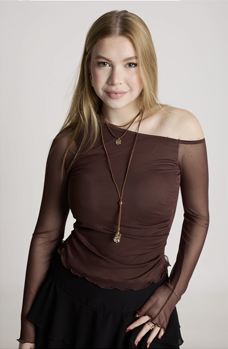 Blusa Mazy Marrom