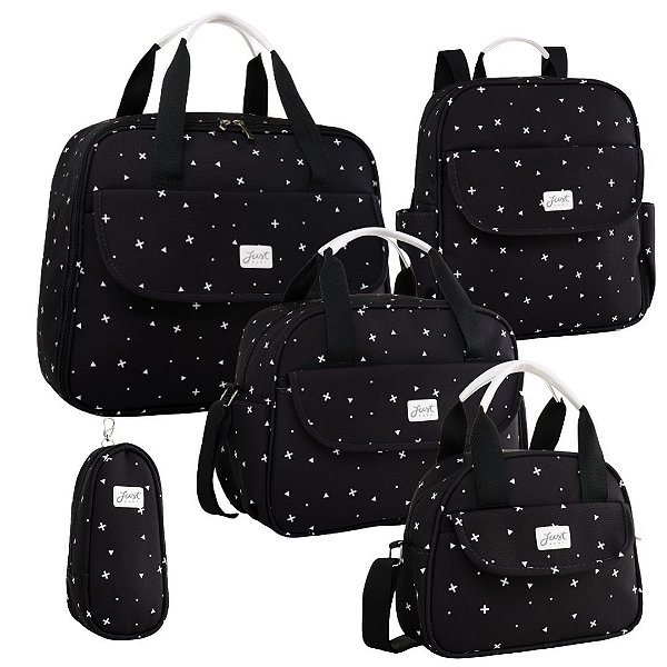 Kit Bolsa Maternidade Urban 5 Peças Preto