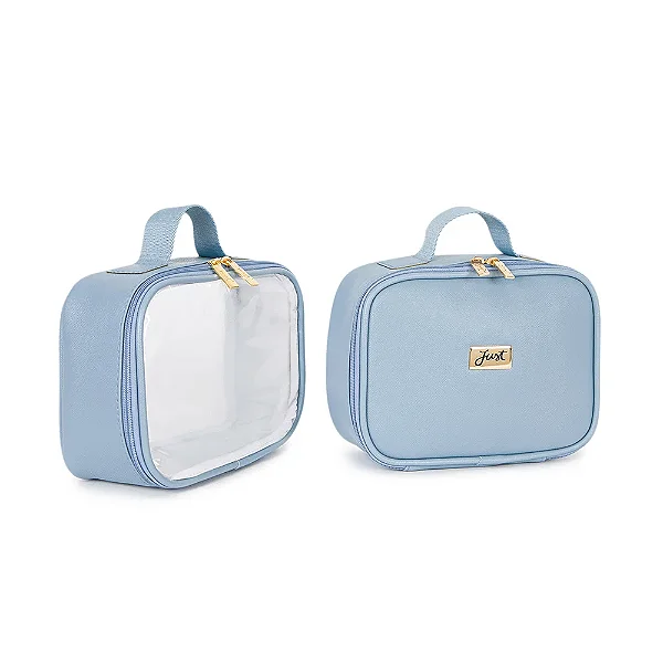 Kit Necessaire Milão Slim Azul