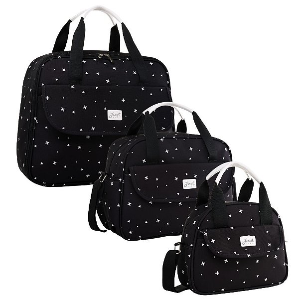 Kit Bolsa Maternidade Urban 3 Peças Preto