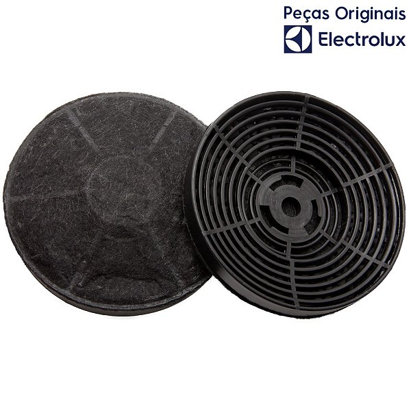 2 Filtros de Carvão Ativado para Depurador Electrolux Retrátil DE6RP e DE6RX (A23371901)