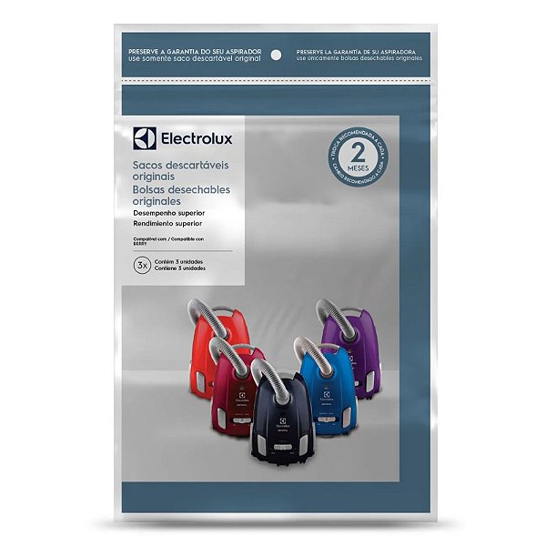 3 Sacos Aspirador Electrolux BERRY - SBEBE - A20811101