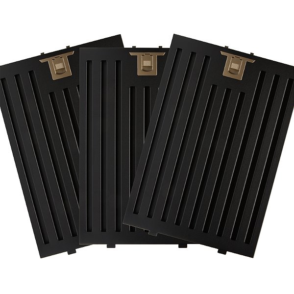 Electrolux Original 3 Filtros Metálicos Baffle para Coifa de Ilha Electrolux 90cm Preta Pro Series com Painel Touch
