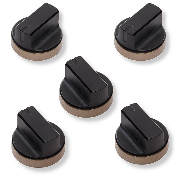 Kit com 5 Manipulos AEG Gold para Fogão Cooktop Electrolux Pro Series GV75P - A04799509