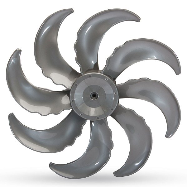 WAP Original Hélice Cinza 8 Pás 40cm para Ventilador linha Flow Turbo mesa parede coluna - FW009138