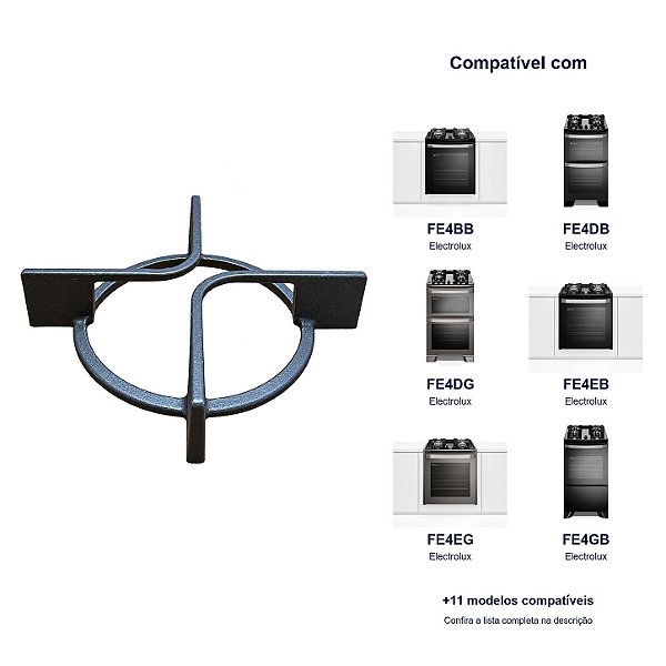 Trempe Individual Lateral Original Electrolux A99970901 com Pezinhos de Borracha