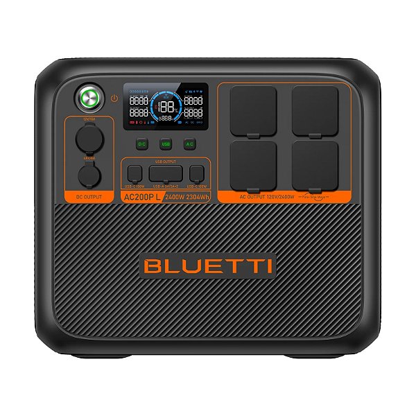 Bluetti AC200PL 2400W 2304Wh 120V - Estação de Energia Portátil Expansível