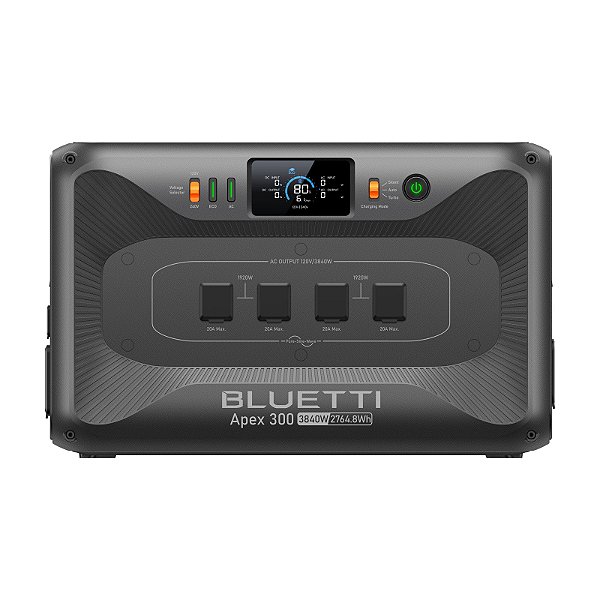 Bluetti Apex 300 3840W 2764,8Wh 120/240V Tomada Americana - Estação de Energia Portátil