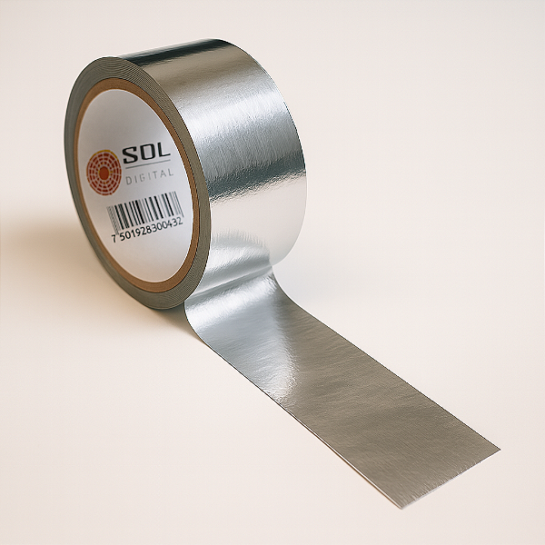 Fita aluminizada para conexão de dutos - 45 metros