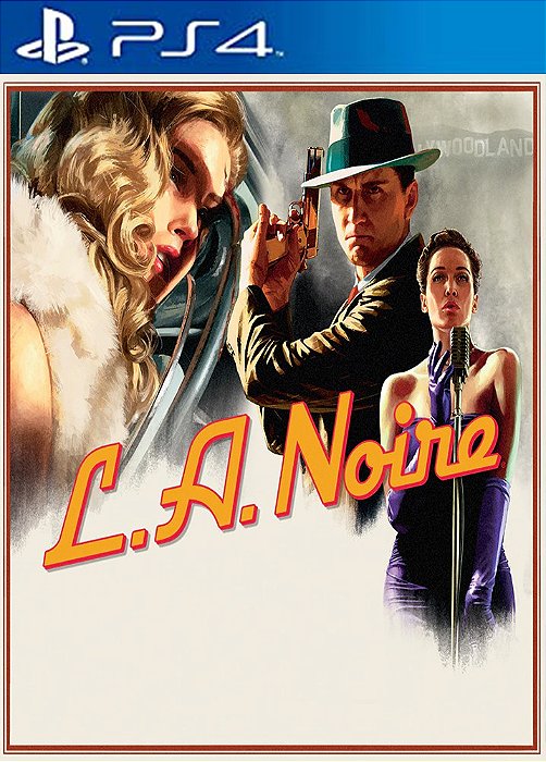 L.A. Noire PS4 mídia digital