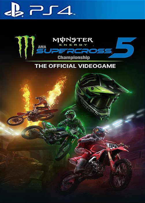 Monster Energy Supercross - The Official Videogame 5 PS4 midia digital